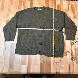 American Eagle XL Olive Green Women's Cardigan Sweater